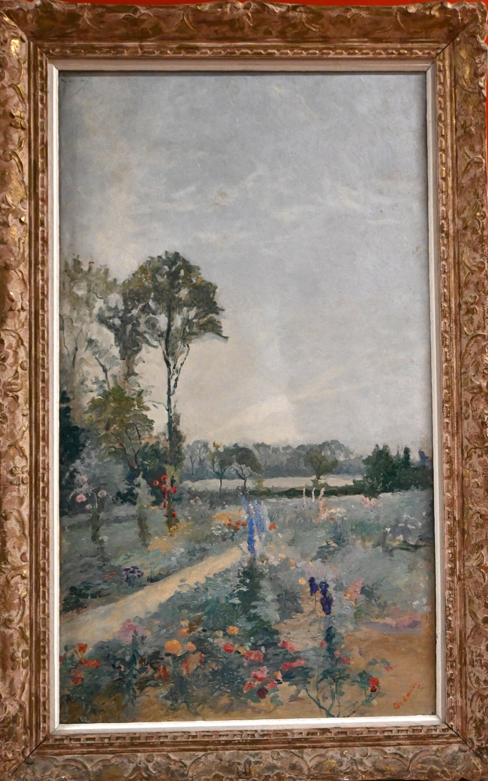 Georges BILLAUDOT (Paris, 1868-1951) In the garden; Pair of oils on panel