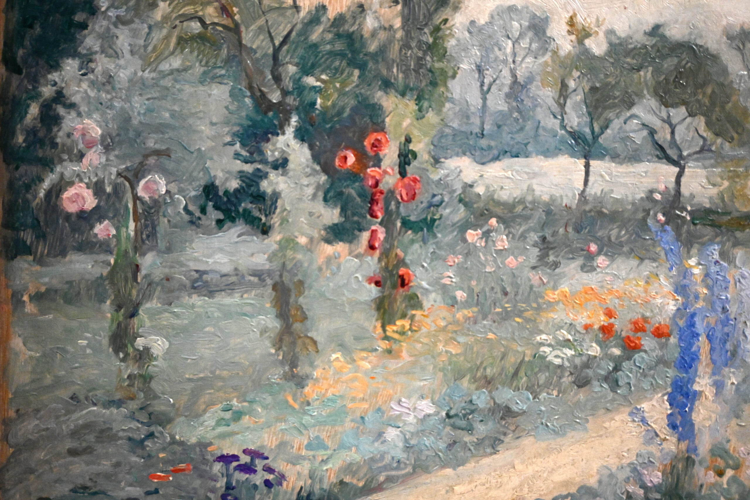 Georges BILLAUDOT (Paris, 1868-1951) In the garden; Pair of oils on panel - Image 6