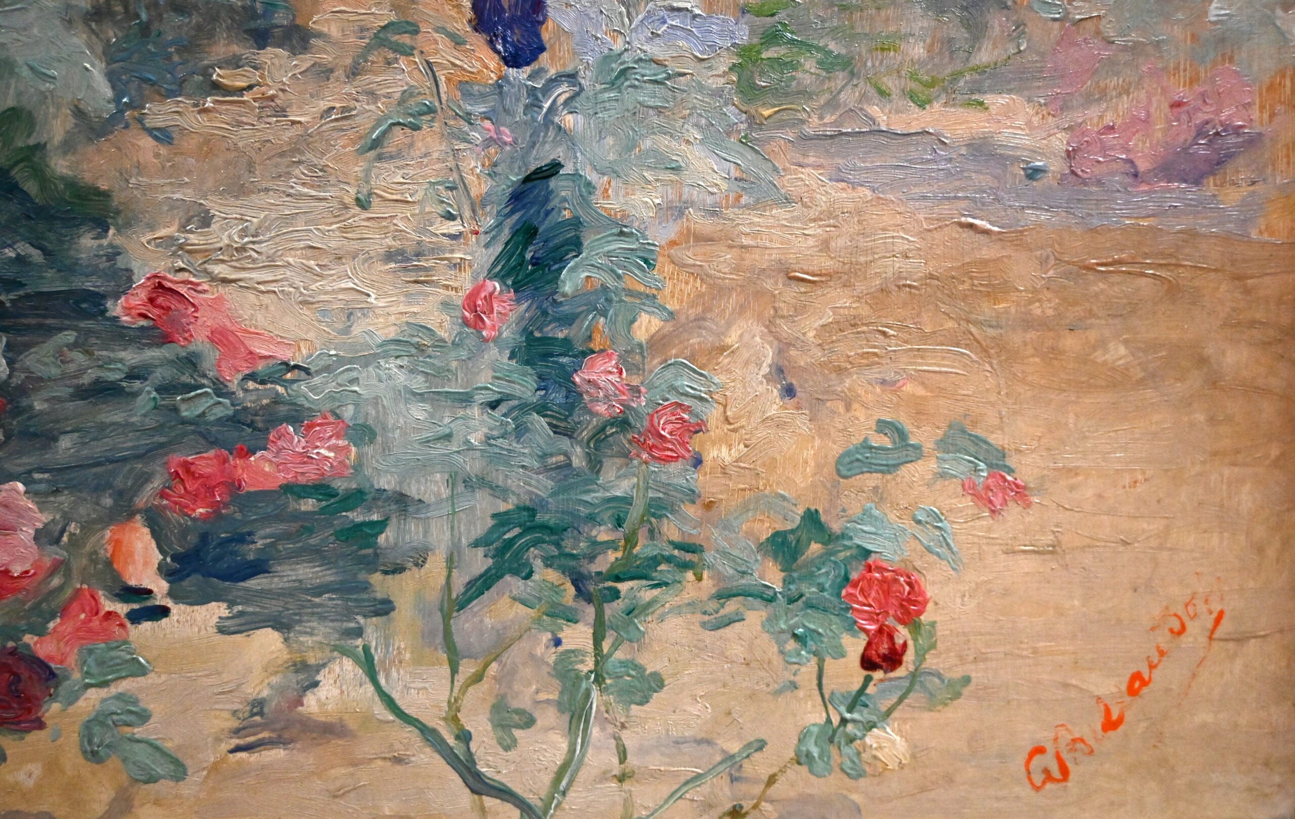 Georges BILLAUDOT (Paris, 1868-1951) In the garden; Pair of oils on panel - Image 9