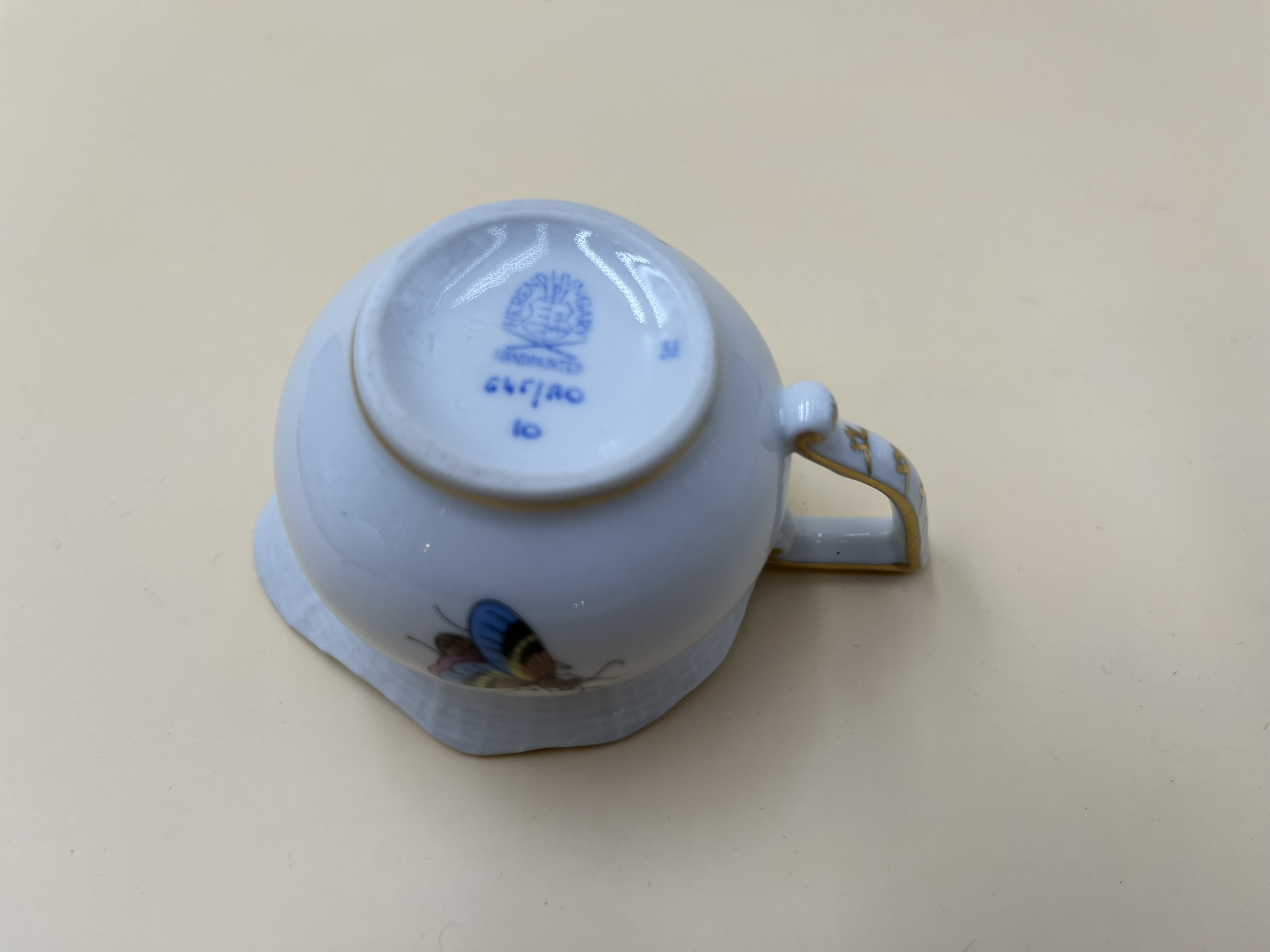 Herend 8-piece tea set, numbered, hand-painted, excellent Condition - Image 18